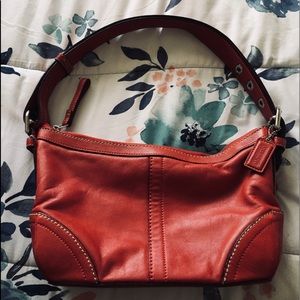 SOLD Cute coach leather bag